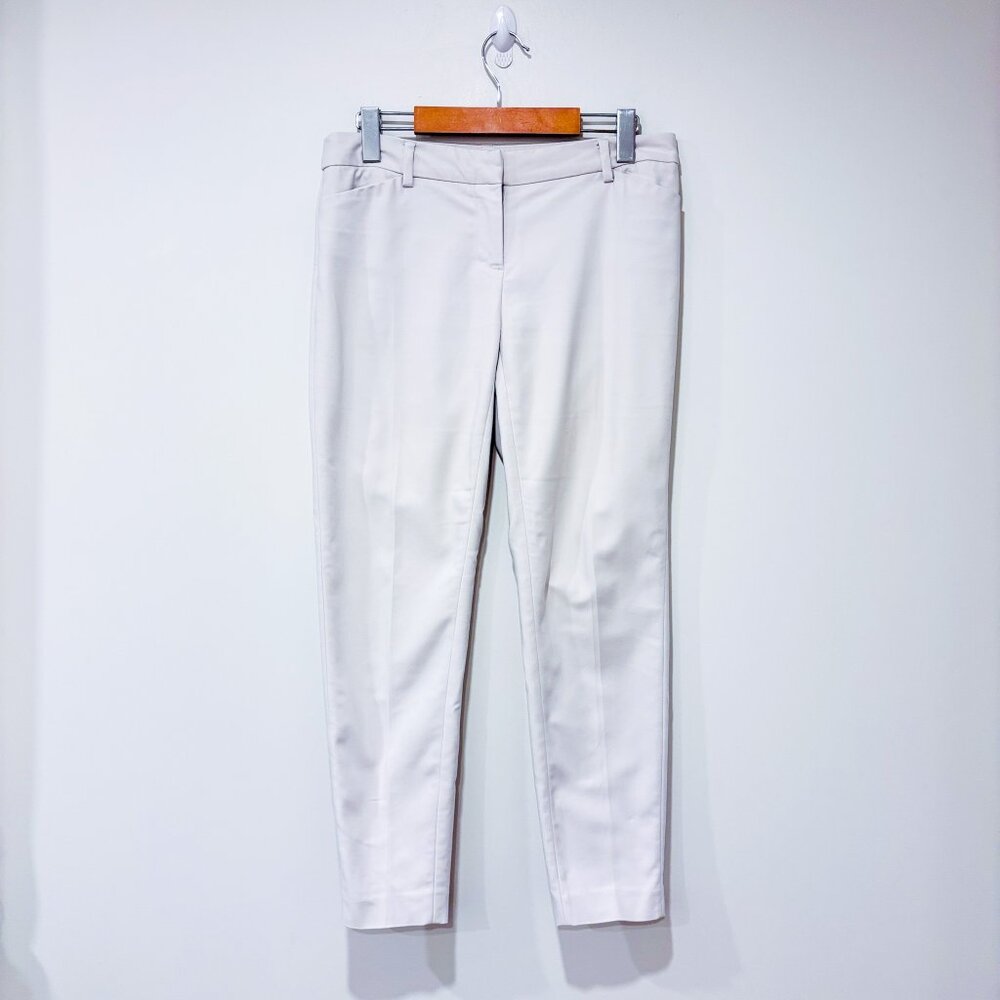 RW&CO. Ivory Slim Ankle Pants | Fitted Stretch Trouser | Size 2 *